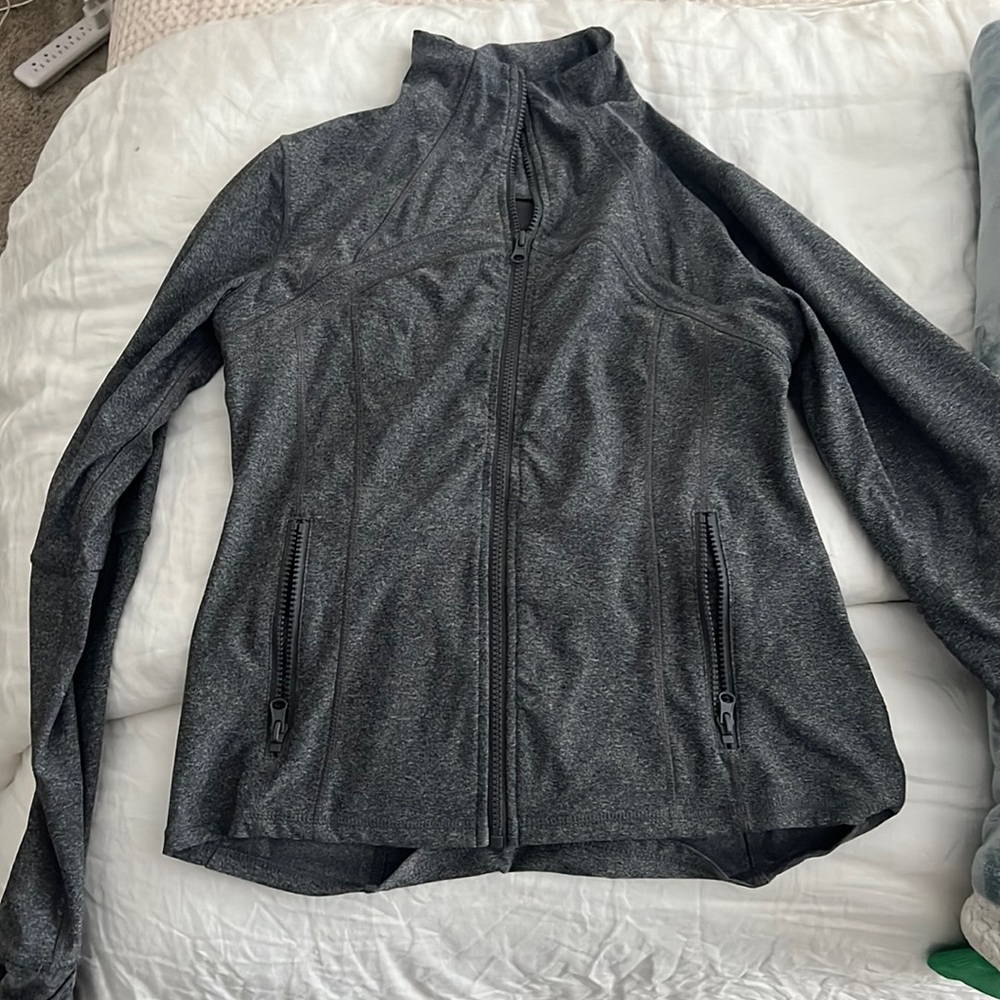 grey jacket . worn 2x. great condition